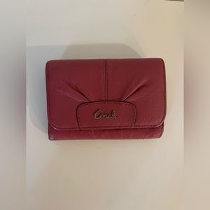 Coach raspberry wallet